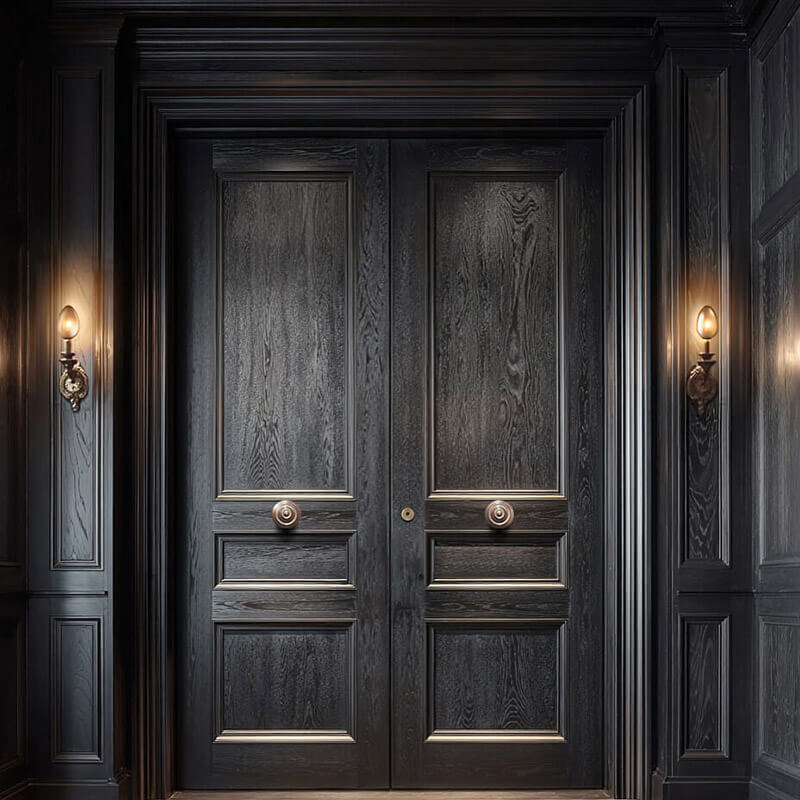 Fabricaton sur-mesure d’une porte blindée CR4 à double vantail